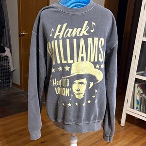 Gray Hank Williams Graphic Sweater